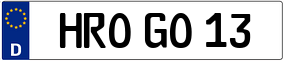 Trailer License Plate
